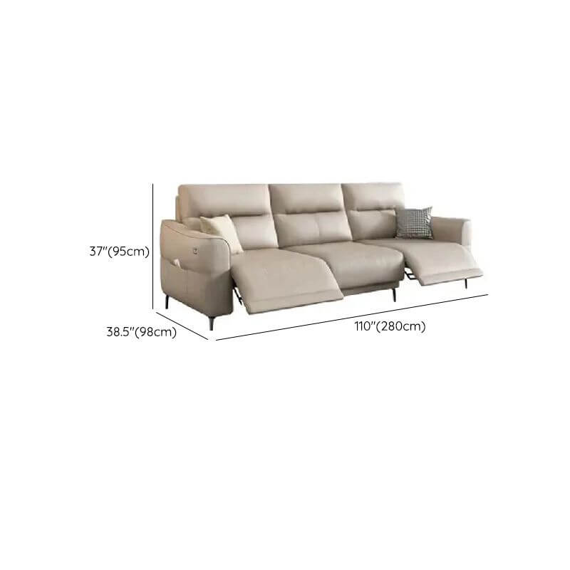 Elegant Off-White Biscuit Back Sofa Couch for Drawing Room Dimensions