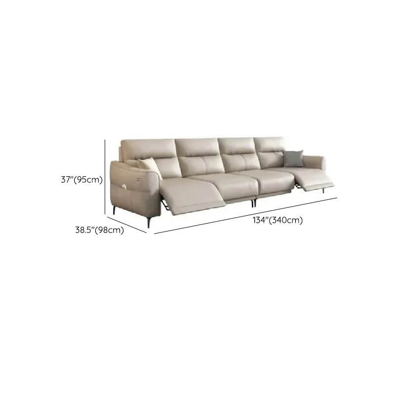 Elegant Off-White Biscuit Back Sofa Couch for Drawing Room Dimensions